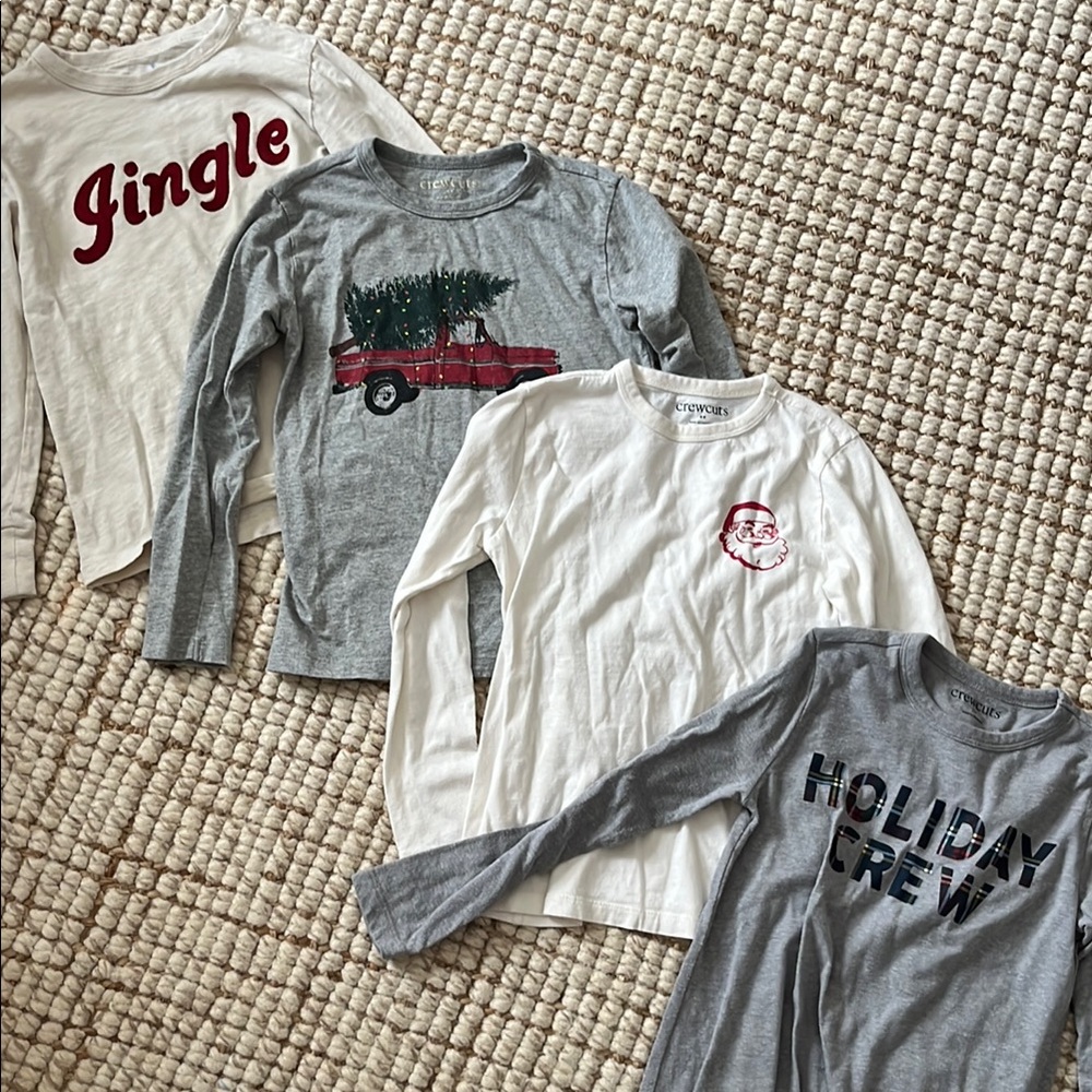 J.Crew boys holiday tshirt bundle